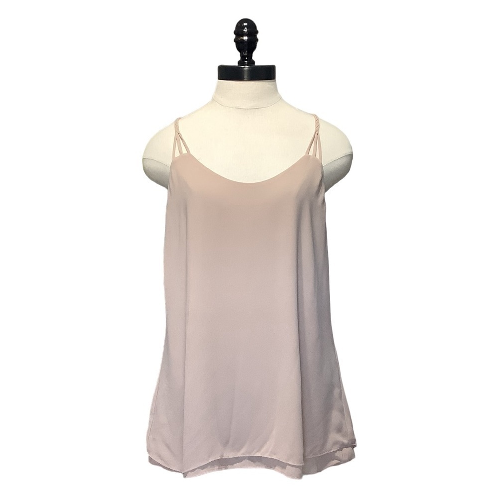 NAKED ZEBRA Racer Back Spaghetti Strap Tank - Size L